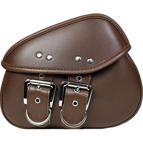 Paar Universelle Motorradsatteltaschen Aus Pu-leder (braun)