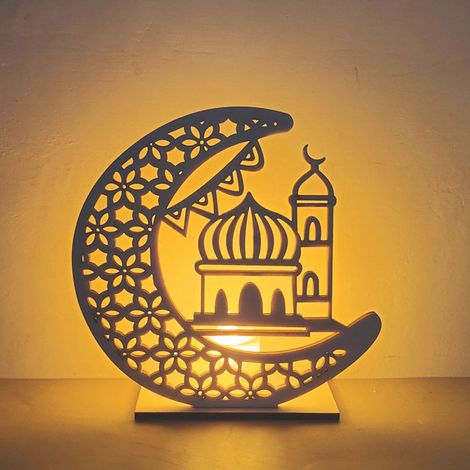 Led-lampe Ramadan-dekoration Halbmond Stern Muslimische Lichter