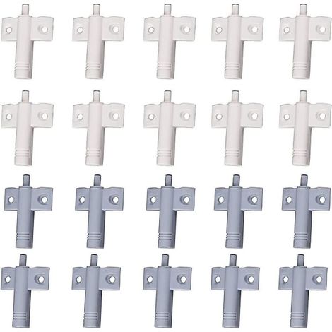 20 Türdämpfer Für Küchenschränke Und Schubladen, Leise Und Sanft, Weiß Und Grau