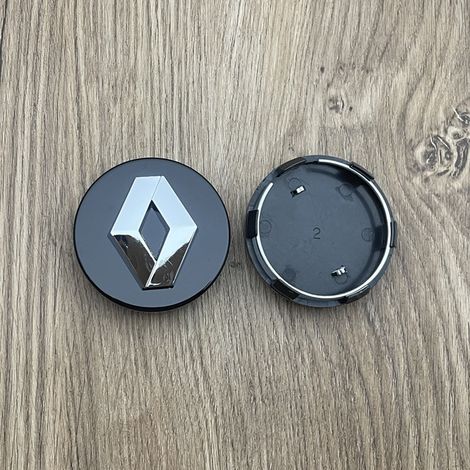 4er-set Renault Radnabenkappen/embleme – 57 Mm – Schwarz