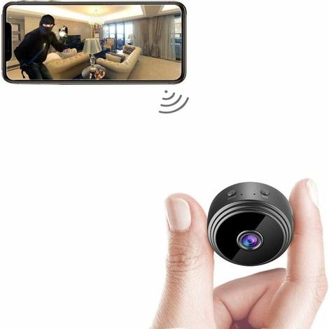 Mini-ip-wlan-überwachungskamera, Kleine Smart-home-kamera Mit Nachtsicht, Magnethalterung, Eingebautem Akku Und Echtzeit-überwachungs-app.