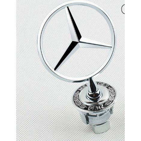 Originales Mercedes-benz Sternemblem Auf Der Motorhaube, Emblem Auf Der Vorderen Motorhaube, Silber, Roggenfarben.