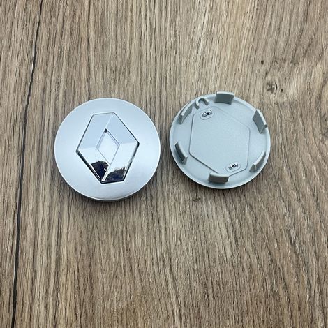 4er-set Renault Radnabenkappen/embleme – 57 Mm – Silber