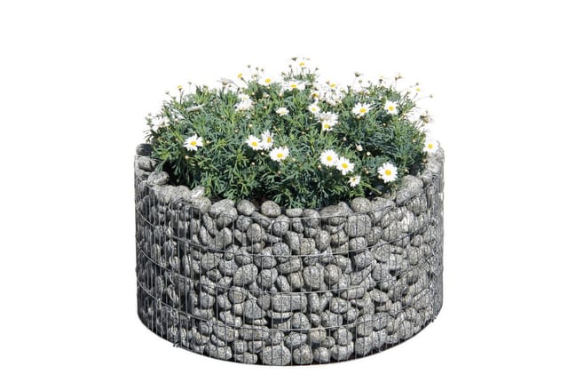 Bellissa Gabionen-Hochbeet Basic rund Ø 81 cm / Ø 67 cm x 40 cm