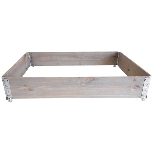 Hochbeet Palettenrahmen Eco 120 cm x 80 cm Grau
