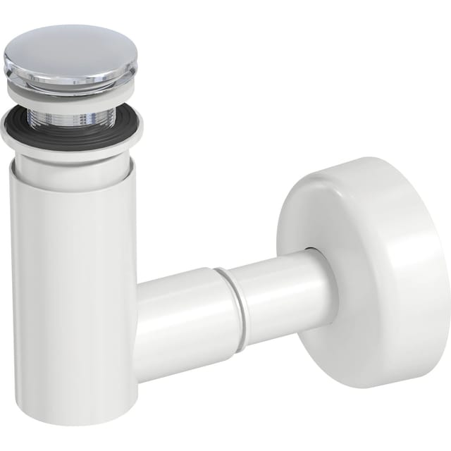 Prevex EasyClean Siphon Ø 40 mm / 32 mm mit Pop-Up-Ventil Chrom