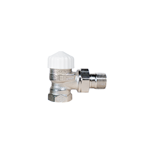 IMI Heimeier Thermostat-Ventilunterteil V-exact II Eckform DN 15 Vernickelt