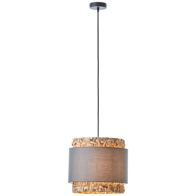 Brilliant Pendelleuchte Waterlilly 1-flammig Grau und Beige