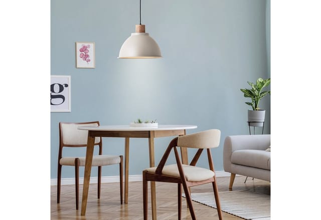 Brilliant Pendelleuchte Erena 38 cm Taupe