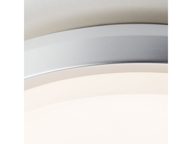 Brilliant LED-Außenwandleuchte Devora Silber 28 cm Rund