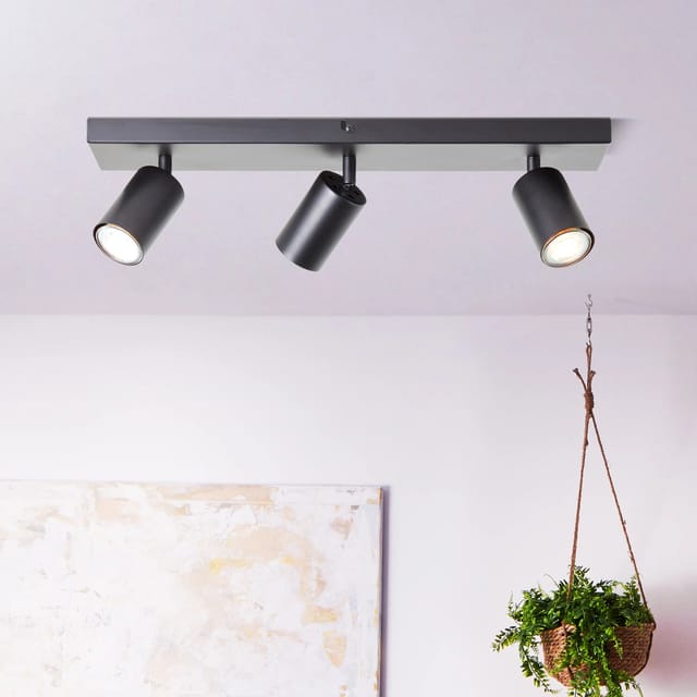 Brilliant LED-Spotbalken Jello 3-flammig Schwarz matt