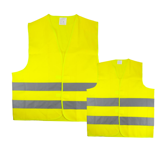Warnweste 4er Set Gelb