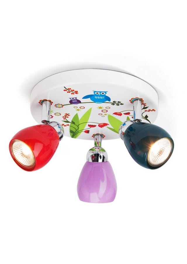 Brilliant LED-Spotrondell Birds 3-flammig Bunt
