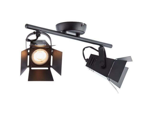Brilliant LED-Spotrohr Movie 2-flammig Schwarz matt