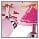 Brilliant LED-Spotrondell Princess 3-flammig Rosa