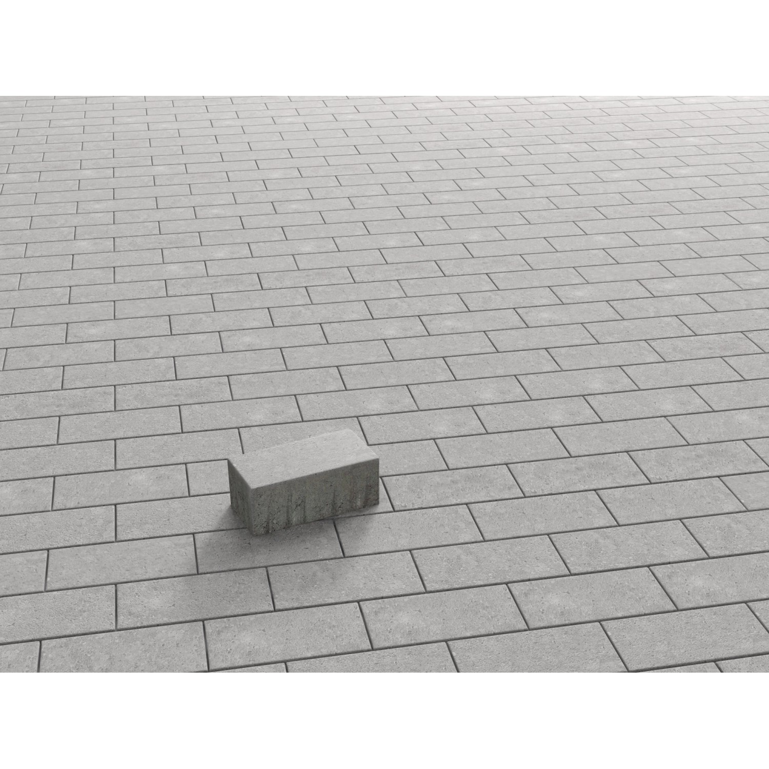 Rechteck-Pflaster Beton Grau 20 cm x 10 cm x 8 cm