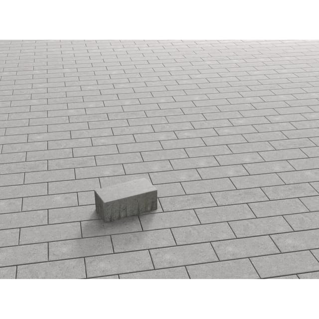 Rechteck-Pflaster Beton Grau 20 cm x 10 cm x 8 cm