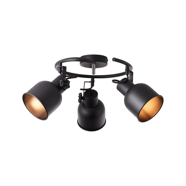 Brilliant Spotspirale Rolet 3-flammig Schwarz