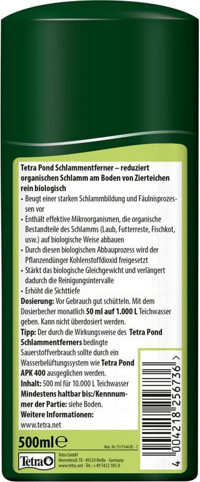 Tetra Pond Wasserpflegemittel Schlammentferner 500 ml