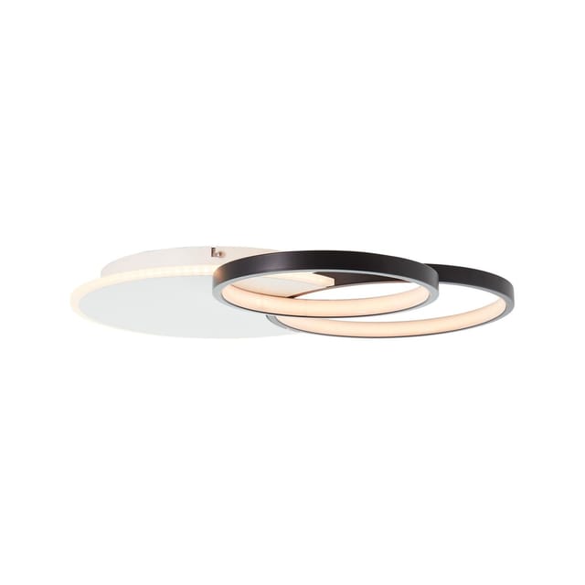 Brilliant LED-Deckenleuchte Davinson 55 cm Weiß und Schwarz