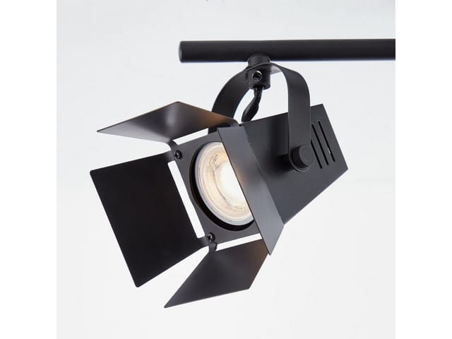 Brilliant LED-Spotrohr Movie 4-flammig Schwarz matt