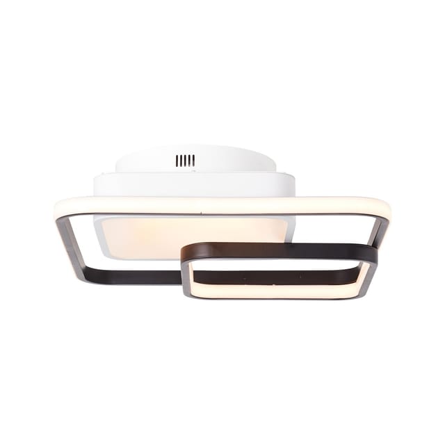 Brilliant LED-Deckenleuchte Cava 40 cm x 40 cm Weiß und Schwarz