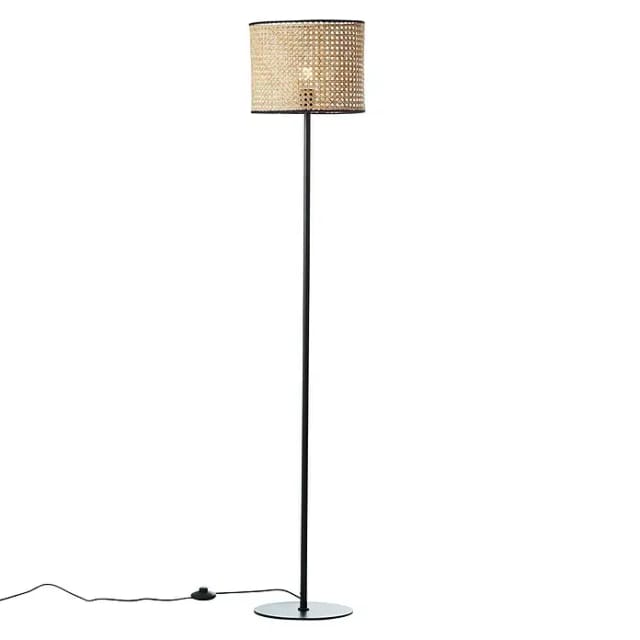 Brilliant Standleuchte Wiley 1-flammig Rattan