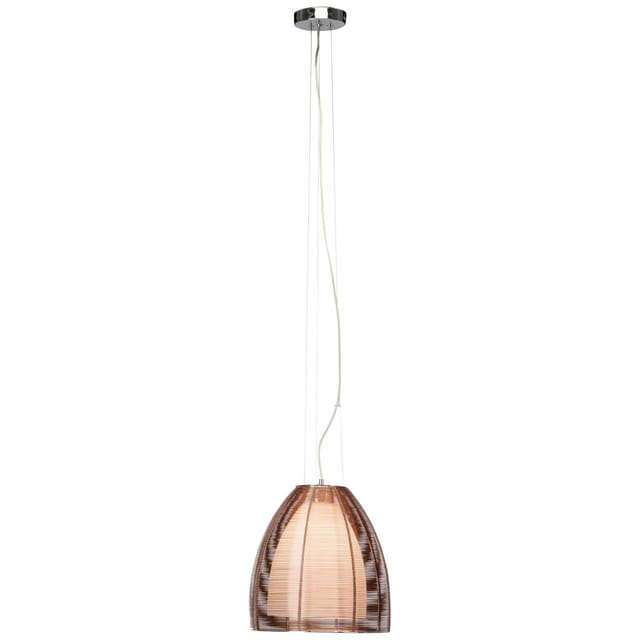 Brilliant Pendelleuchte Relax 30 cm Bronze und Chrom