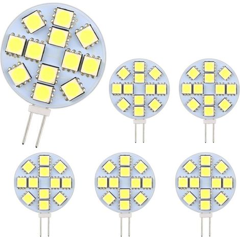 G4 Led-lampe – 2 W – 12–24 V Ac/dc – 200 Lm – 6000 K – 30 X 30 Mm – 6er-pack