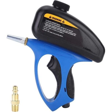 Sandstrahlpistole – Tragbares Pneumatisches Sandstrahlgerät Zur Farb- Und Rostentfernung – Abs Und Metall – 233 X 170 Mm – 570 G – 1 Stück