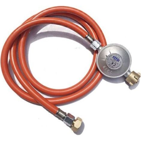 Gasregler – 1,50 M Gasschlauch – Für Propan- Und Butangasflaschen – 700 Mbar Regler – Durchflussrate 3,0 Kg/h – 1 Stück