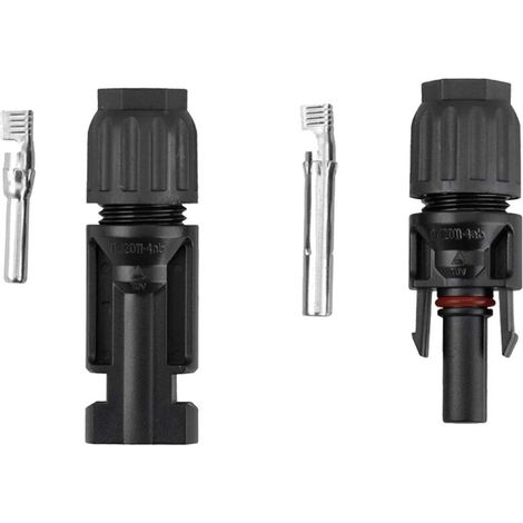 Pv-steckverbinder – Stecker + Buchse – Ip67 Wasserdicht – 30 A Dc 1000 V – Kompatibel Mit 2,5–4 Mm² Kabelquerschnitt – Für Photovoltaik-anlagen – 1 Paar
