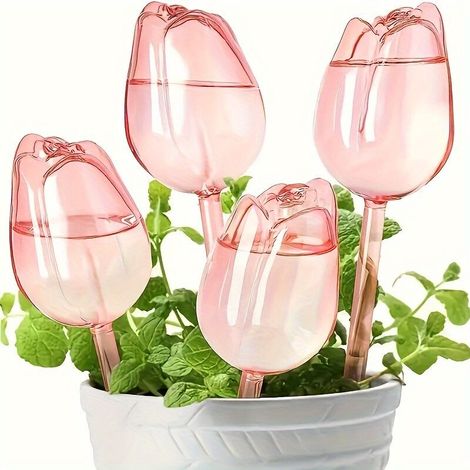 Tulpen-sprinkler – Tropfbewässerung Aus Lebensmittelechtem Kunststoff – Für Zimmer- Und Gemüsepflanzen – 4er-pack