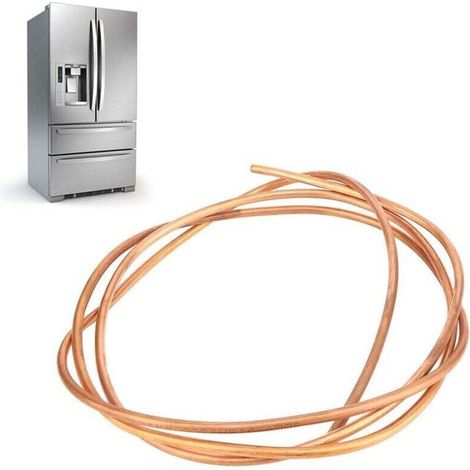 Kupferrohr - 2 M - 6 Mm Außendurchmesser - 5 Mm Innendurchmesser - C1100 T2 - Für Kühlschrank, Gefrierschrank Und Klimaanlage