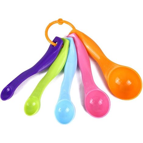 Messlöffel – 5-teilig – Milliliter- Und Groß-skala – Umweltfreundlicher Kunststoff – Küche, Bäckerei, Konditorei – 5er-set