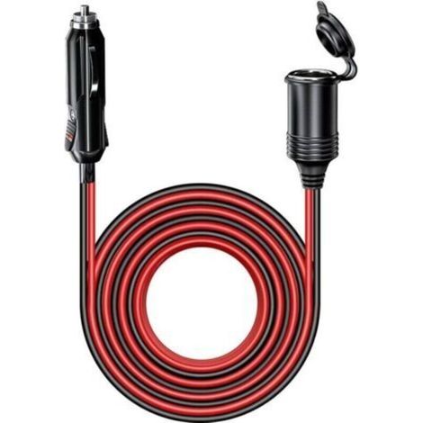 Zigarettenanzünder-verlängerungskabel – 4 M – 16 Awg – Ip67 Wasserdicht – 12 V/24 V – 15 A Austauschbare Sicherung – Für Auto, Lkw, Wohnwagen
