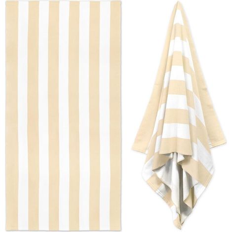 Strandtuch – 90 X 180 Cm – Beige – Für Erwachsene – 1 Stück