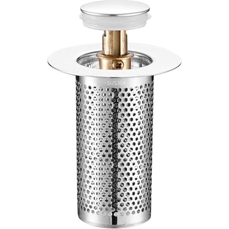 Ablaufstopfen - Edelstahl-ablauffilter - Für Badezimmer, Küche, Spüle, Dusche - 2 Stück