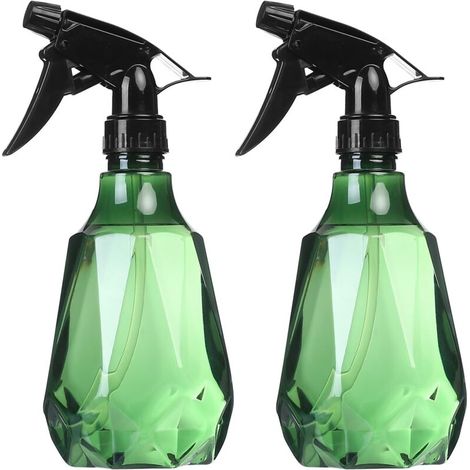 Sprühflasche – 500 Ml – 2 Stück – Einstellbarer Sprühnebel/strahl – Pet/pp – Grün