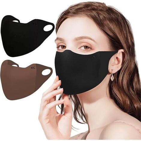 Gesichtsmaske – Atmungsaktives 3d-gewebe – Wind- Und Staubdicht Für Outdoor-aktivitäten – 2 Stück