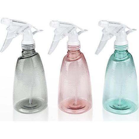 Sprühflasche – 500 Ml – Lebensmittelechtes Pet – 2 Sprühmodi: Nebel/strahl – Für Pflanzen, Reinigung, Haarpflege – 3-teilig