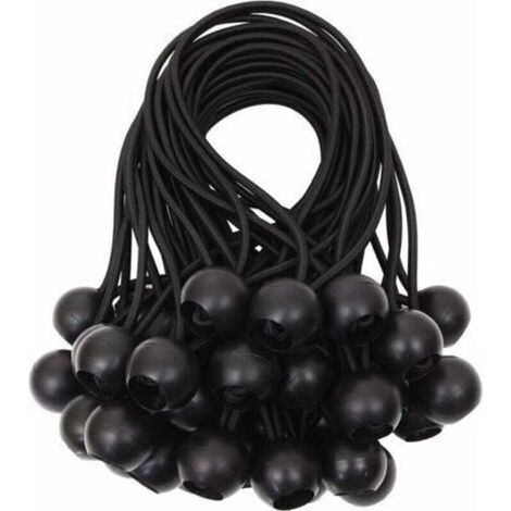 Planenspanner – Elastisches Gummi Und Nylon – Für Zelte, Planen, Pavillons, Vorhänge – 15 Cm – 40 Stück