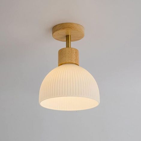 Kronleuchter – Holz – E27 – 18 Cm X 24 Cm – Für Wohnzimmer, Küche, Schlafzimmer, Bar – 1 Stück