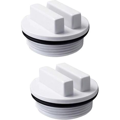 Schwimmbadstopfen – 38 Mm Gewinde – Für Winterfestmachung, Filterrücklauf, Ablauf, Düsenein-/auslass – 2er-pack