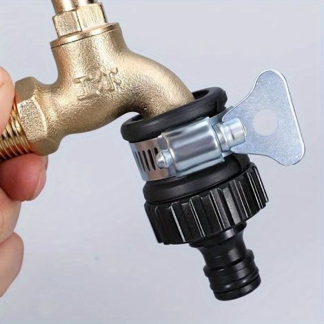 Wasserhahnadapter – Universeller Schnellanschluss Aus Verstärktem Kunststoff – Für Gartenbewässerung Und Autowäsche – 1 Stück