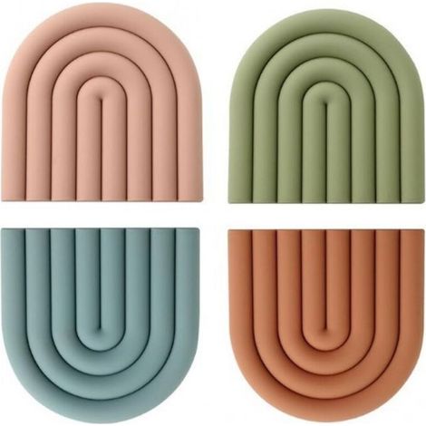 Türstopper Aus Edelstahl 304 Mit Rutschfester Gummiauflage Für Innen- Und Außentüren – 4 Stück