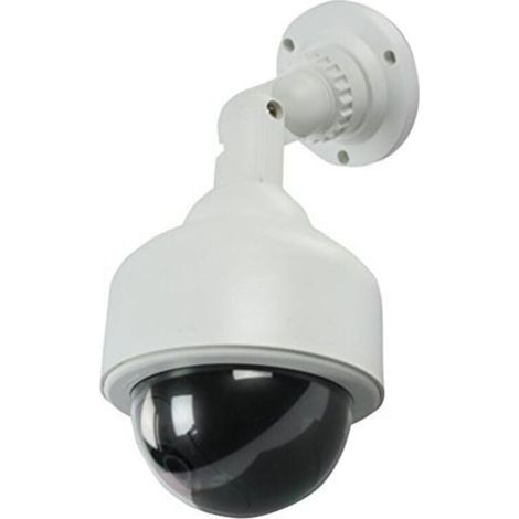 Attrappe Einer Sicherheitskamera – Wasserdicht Nach Ip65 – Rote Led Blinkt Alle 2 Sekunden – Für Den Innen- Und Außenbereich – 1 Stück