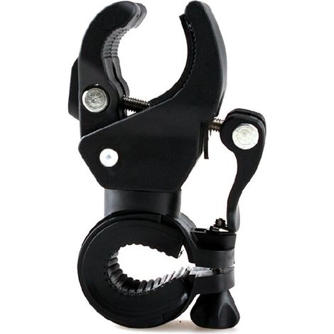 Taschenlampenhalterung – Verstellbare Lenkerhalterung Mit Rutschfester Klemme – Kompatibel Mit Led-fahrradlichtern – 1 Stück