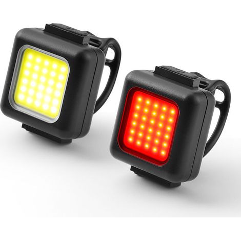 Fahrradbeleuchtungsset – Vorderlicht + Rücklicht – Usb-c-aufladbar – 3 Led-modi – Wasserdichtes Abs – Für Mountainbikes, Rennräder Und Citybikes – 2-teilig