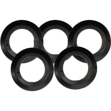 Dichtung – Schwarzer Gummi – Außendurchmesser 53 Mm – Innendurchmesser 32 Mm – Für Badewannen- Und Waschbeckenabflüsse – 5er-pack